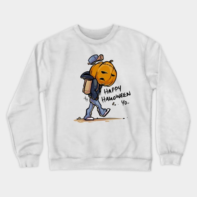 Happy Halloween v2 Crewneck Sweatshirt by MBGraphiX